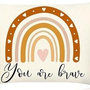 Buy One Get One Free, Boho Rainbow Cosmetic Bag Inspiration Canvas Makeup Bag